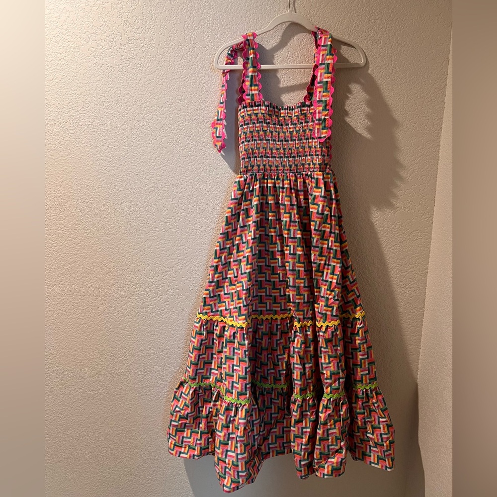 Brianna cannon RAINBOW PARQUET MAXI DRESS